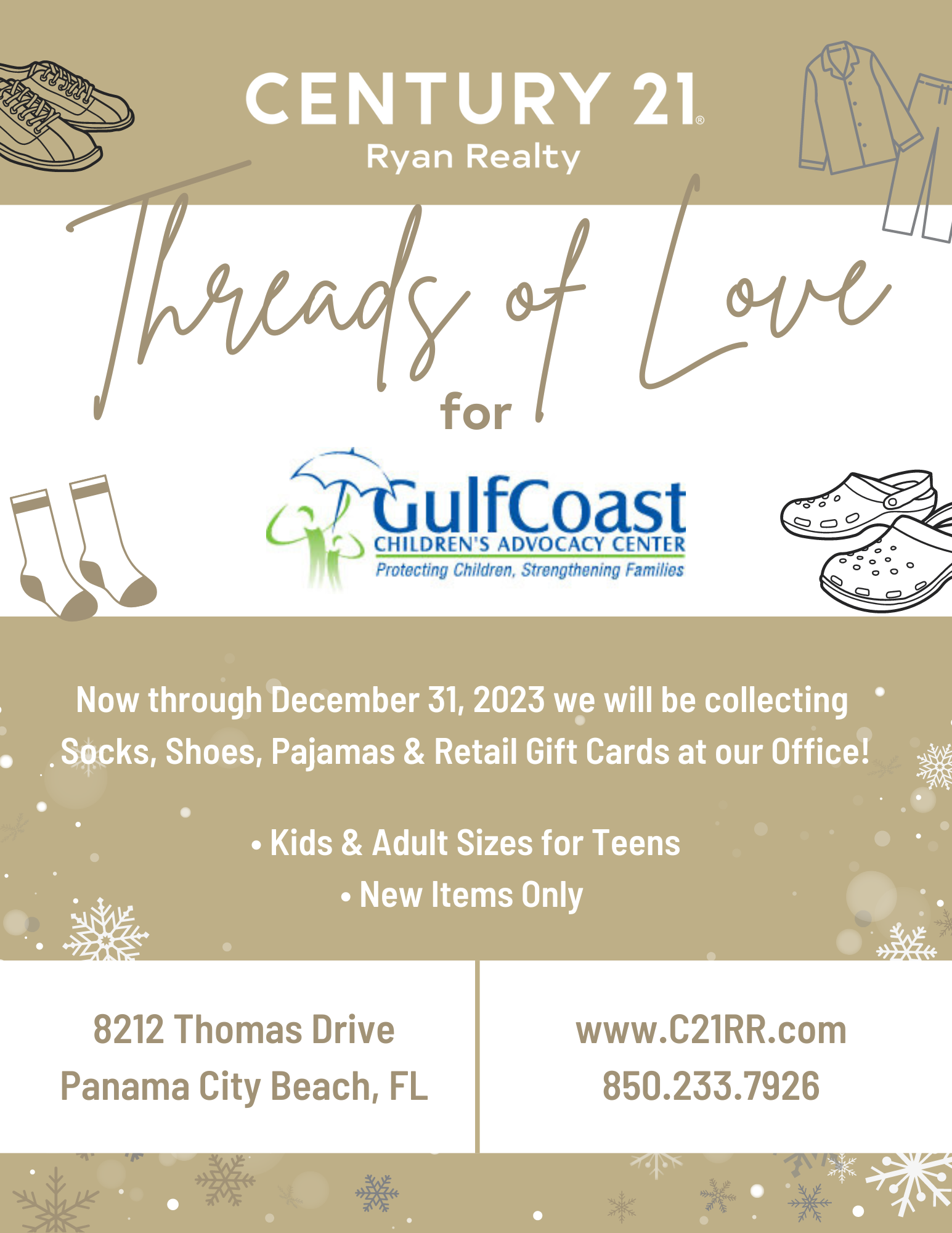 Century 21 Ryan Realty Hosts Threads of Love Benefiting the Gulf Coast Children’s Advocacy Center